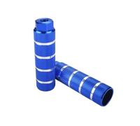 Pedal trasero de bicicleta, barra pie rueda trasera Bazooka alargada, columna aleación aluminio montaña, soporte, piezas, 2 uds ESSEIEIE(BLUE BIG)
