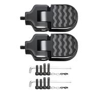 Pedal Trasero para Bicicleta, Plegable, de aleación de Aluminio, reposapiés, Pinzas para Bicicletas, Pedal Antideslizante para Asiento Trasero, Resistente para Bicicletas de montaña