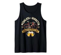 Pedalata y Gorro de Bicicleta Vintage Cycling Birra Camiseta sin Mangas