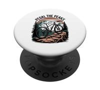 Pedalea The Peaks Mountain Biking Adventure PopSockets PopGrip Adhesivo