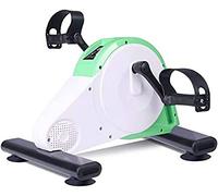 Pedaleador eléctrico portátil para ejercitar piernas y Brazos, minibicicleta de bajo Impacto, portátil y de diseño Delgado para Oficina, Color Verde.,Green