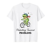 Pedaleando hacia Problemas Ciclista Rana Auto Sabotaje Meme Camiseta