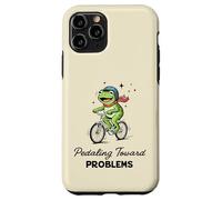 Pedaleando hacia Problemas Ciclista Rana Auto Sabotaje Meme Carcasa para iPhone 11 Pro