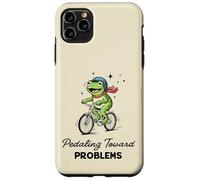 Pedaleando hacia Problemas Ciclista Rana Auto Sabotaje Meme Carcasa para iPhone 11 Pro MAX