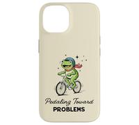 Pedaleando hacia Problemas Ciclista Rana Auto Sabotaje Meme Carcasa para iPhone 14