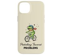 Pedaleando hacia Problemas Ciclista Rana Auto Sabotaje Meme Carcasa para iPhone 14 Plus