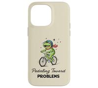 Pedaleando hacia Problemas Ciclista Rana Auto Sabotaje Meme Carcasa para iPhone 14 Pro MAX