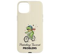 Pedaleando hacia Problemas Ciclista Rana Auto Sabotaje Meme Carcasa para iPhone 15 Plus