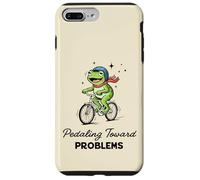 Pedaleando hacia Problemas Ciclista Rana Auto Sabotaje Meme Carcasa para iPhone 7 Plus/8 Plus