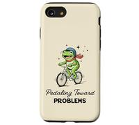 Pedaleando hacia Problemas Ciclista Rana Auto Sabotaje Meme Carcasa para iPhone SE (2020) / 7/8