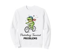 Pedaleando hacia Problemas Ciclista Rana Auto Sabotaje Meme Sudadera