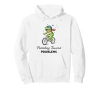 Pedaleando hacia Problemas Ciclista Rana Auto Sabotaje Meme Sudadera con Capucha