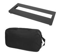 Pedalera de efecto de guitarra de gran tamaño con bolsa de transporte, placa de pedal de efecto ligero, con bolsa de transporte