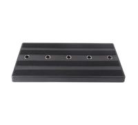 Pedalera de guitarra Grcfumo Rockhouse de PE de alta dureza con compartimento para 11 orificios, cable de alimentación, ligera, resistente a la presión y a las caídas.