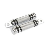 Pedales antideslizantes Ajuste para Harley Dyna Softail Breakout Street, cubierta Pedal freno motocicleta, clavijas palanca cambios(Chrome Knurled Pegs)