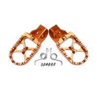 Pedales antideslizantes Ajuste para KTM SX SXF EXCEXCF XC XCF CNC pedales estriberas motocicleta 125 150 250 300 350 450 500 2016-2013(Orange)
