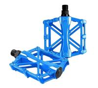 Pedales antideslizantes for bicicleta de montaña, rodamiento aleación aluminio ultraligero, 2 uds ESSEIEIE(Blue)