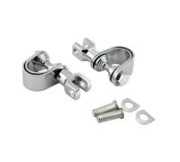 Pedales antideslizantes Reposapiés cromado motocicleta para Harley Touring RoadKing Sportster 883 Softail Dyna, protector motor 32mm(Only Bracket Kit)