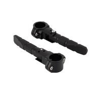 Pedales antideslizantes Reposapiés giratorio 360 motocicleta para Honda Africa Twin 1100 CRF1100L, barras 22mm, 25mm, 27mm y 32mm(Black)