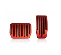 pedales automóvil Cubierta Almohadillas Pedal Coche Rendimiento Descanso Freno Acelerador Para Tesla Modelo Y 3 Para Highland(Rouge)