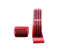 pedales automóvil Cubierta Pedales Freno Acelerador Pedal Apoyo Pie Para Mazda 3 BP CX-30 CX-50 CX-60 MX30 2019-2025(AT 2PCS Red)