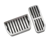 Pedales Automóviles Pedales De Acero Inoxidable Para Coche, Freno De Gas Y Reposapiés Para Jaguar XE XF F-Pace F Pace 2015 2016 2017 2018(AT without rest)