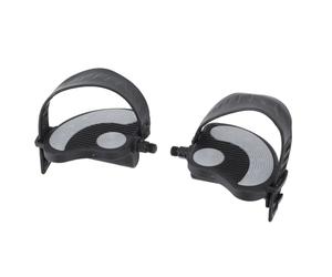Pedales Bicicleta Estática, Correas Ajustables Universales Acero Inoxidable PP PVC, Pedales Estáticos para Gimnasio en Casa y Bicicletas Verticales Reclinadas