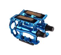 Pedales Bicicleta Ligeros Pedal 2 Piezas de Bicicletas Pedales MTB Ciclismo Plataforma aleación Aluminio Deportes al Aire Libre 4 Colores la montaña del Pedal Accesorios(Blue)