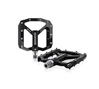 Pedales Bicicleta Ligeros Utral Sellado Bicicleta de Pedales Pedales Cuerpo Aluminio for MTB Camino la 3 cojinete(Black)