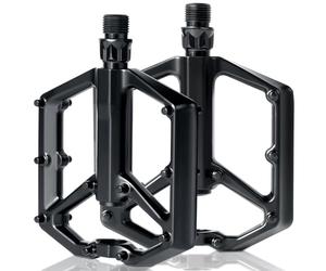 Pedales Bicicleta Montaña, Romon Pedales MTB, Pedales Bicicleta, Aluminio Rodamiento du Sellado, Gran Plataforma Antideslizante Ligeros, 9/16 Pulgadas, para Bicicleta de Carretera MTB E-Bike