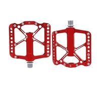 Pedales Bicicleta Pedales de Bicicleta 3 rodamientos MTB Aluminio for montaña y Carretera, Plataforma, Accesorios Ciclismo(V11-red)