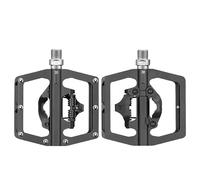 Pedales Bicicleta Pedales de Bicicleta MTB autoblocantes Carreras con Estructura Aluminio y rodamientos sellados(PD15-BK)