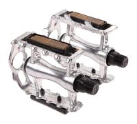 Pedales Bicicletas, 1 par de Pedales de Bicicleta MTB, Pieza de Bicicleta de aleación de Aluminio, Pedales de Jaula Plana Hueca ultraligeros, Pieza de Bicicleta(Silver)