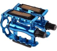 Pedales Bicicletas, 1 par de Pedales de Bicicleta MTB, Pieza de Bicicleta de aleación de Aluminio, Pedales de Jaula Plana Hueca ultraligeros, Pieza de Bicicleta(Blue)