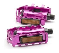Pedales Bicicletas, 1 par de Pedales de Bicicleta MTB, Pieza de Bicicleta de aleación de Aluminio, Pedales de Jaula Plana Hueca ultraligeros, Pieza de Bicicleta(Purple)