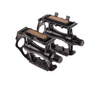 Pedales Bicicletas, 1 par de Pedales de Bicicleta MTB, Pieza de Bicicleta de aleación de Aluminio, Pedales de Jaula Plana Hueca ultraligeros, Pieza de Bicicleta(Black)