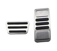 Pedales Coche Acero Inoxidable Para Ford Mustang 2015-2021 Accesorios Cubierta Pedal Reposapiés Freno Gas Automático Cubierta Pedal Coche(2pcs)
