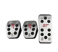 Pedales Coche Cubiertas De Pedales De Coches De Acero Inoxidable Uso apto para Ford Focus 2 3 4 MK2 MK3 MK4 Kuga Escape RS ST 2005-2020 Pedal De Freno De Gas De Embrague(MT Without Rest)