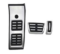 Pedales Coche LHD Para Q5 2018-2023 Accesorios Almohadilla Cubierta Pedal Reposapiés Freno Y Combustible Gas Acero Inoxidable Cubierta Pedal Coche(3PCS)