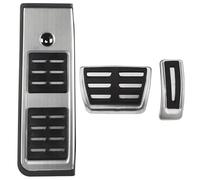 Pedales Coche Para A4 B9 A5 F5 2016-2023 Volante A La Izquierda, Sedán Avant Sport Reposapiés Freno Gas Cubierta Acero Inoxidable Pedales Antideslizantes(AT with rest)