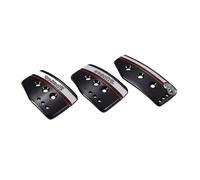 Pedales Coche,Pedal Coche 3pcs manual del coche freno de embrague pedales cubierta del pedal antideslizante cojines del pedal Uso apto for la mayoría de vehículos no es universal(Black)