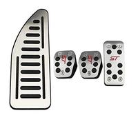 Pedales Coche,Pedal Coche Cubiertas De Pedales De Coches De Acero Inoxidable Uso apto para Ford Focus 2 3 4 MK2 MK3 MK4 Kuga Escape RS ST 2005-2020 Pedal De Freno De Gas De Embrague(MT With Rest)