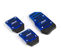 Pedales Coche, Pedal de Coche 3 PC/Sistema Universal de Aluminio Manual automático de la Serie Antideslizante del Pedal del Coche de la Cubierta del Kit del Sistema(Blue)