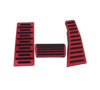 Pedales Coche Pedales De Coche Para Civic 2006-2011 Volante A La Izquierda MT Acelerador Freno Embrague Cubierta Aluminio CYPMDW(Red AT)