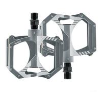Pedales compuestos de nailon emparejados con ejes de acero fuertes para una resistencia equilibrada y un funcionamiento ligero (gris)