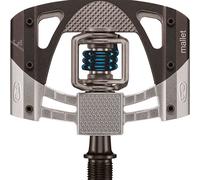 Pedales Crank Brothers Mallet 3 Raw/Negro Con Resorte Azul Montaña MTB