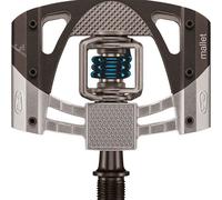 Pedales Crank Brothers Mallet 3 Raw/Negro Con Resorte Azul Montaña MTB