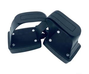 Pedales cuadrados antideslizantes para bicicleta estática, construcción de acero, transmisión silenciosa, compatible con ciclismo de interior de 9/16 pulgadas, granate (1/2)