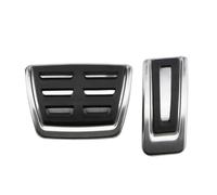 Pedales Cubierta para T-Roc para Troc 2017-2024 Volante A La Izquierda Protector Pedales Freno Gas Acero Inoxidable(2Pc AT Without Rest)