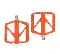 Pedales de aleación de aluminio de 4 rodamientos para bicicletas de montaña y carretera, clavos antideslizantes extraíbles, eje de acero cromado para una mayor resistencia al desgaste y conducción